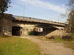 Троицкий (Советский) мост через Пскову в 2010г.