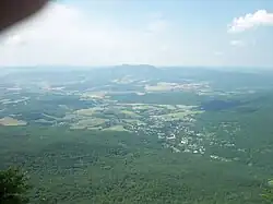 Вид с горы на село Соколиное