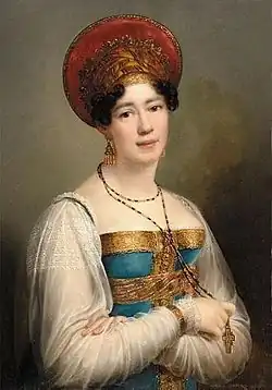 Софья Петровна Свечина  Художник Ф.-Ж. Кинсон , 1816 год