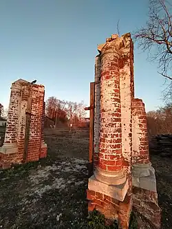 Элементы восточных ворот ограды Николо Погост