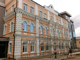 Здание Уфимского Благовещенского женского монастыря (Сочинская улица, 12). Фотография. Вид с Сочинской улицы.