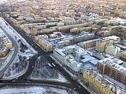 Улица Шмидта с высоты птичьего полёта