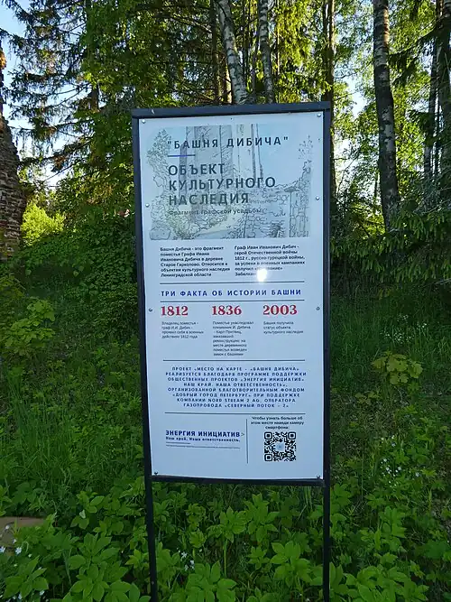 Информационный щит. 2022 год