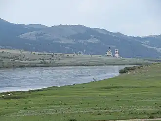 Вид с берега реки Селенга