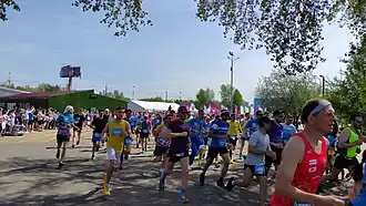 Старт забега на Татышеве, 2024 год