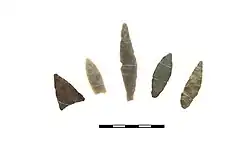 Стрелы каменные из коллекции МАЭ ПГГПУ