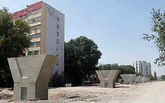 Строительство опор эстакады