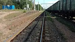 Финская багажная платформа. Вид в сторону ст. Пихтовая.