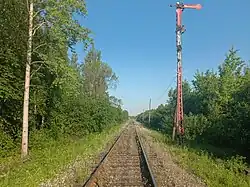 Чётный семафор. Вид со стороны ст. Олонец