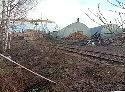 Подъездные пути фанерного завода.