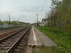 Перрон. Вид в сторону ст. Светогорск