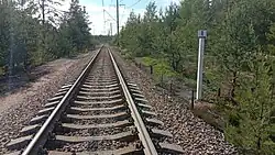 Вид в сторону ст. Высоцк.