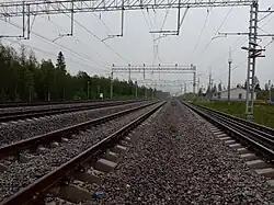 Вид в сторону ст. Дружное.