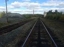 Пути станции в сторону Лоймолы.