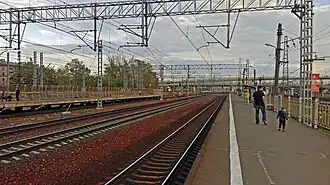 Вид в сторону платформы Моссельмаш