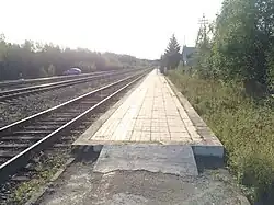 Вид в сторону ст. Томицы.