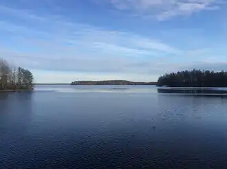 Вид с автомобильного моста.