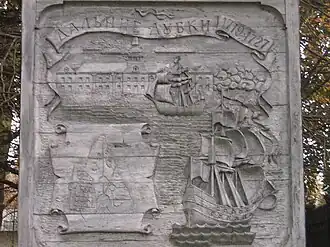 Барельеф плана парка