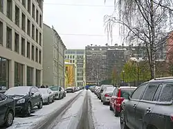 Съезжинский переулок, вид от Малого проспекта