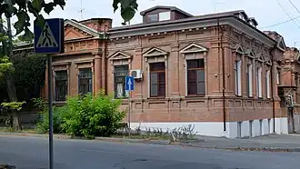 Дом Паласова со стороны Украинского переулка