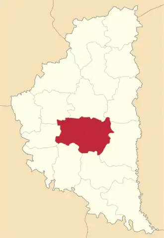 Теребовлянский район на карте