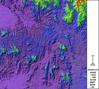 Район вулкана Тороенгпронг. Снимок НАСА.