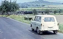 «Трабант» с кузовом типа универсал на дорогах ГДР 1967 г.