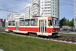 Трамвайная линия по улице Юлиуса Фучика