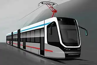 3D-модель трамвайного вагона 71-633