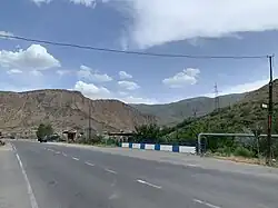 Трасса Север-Юг. Въезд в село