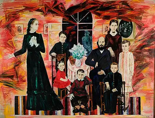 Триптих «Ульяновы» художник Шамиль Шайдуллин 1985 г.