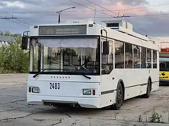 Тольяттинский троллейбус ТролЗа "Оптима"   Выезжает на смену