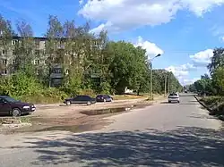 На перекрёстке с улицей Войкова