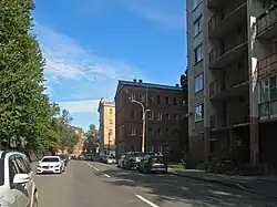 Улица Ткачей у пересечения с проспектом Обуховской Обороны