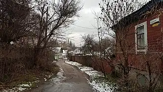 конец улицы, вид со стороны улицы Леси Украинки