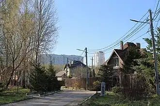 Улица в микрорайоне Лопасня