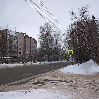 Улица 50 лет ВЛКСМ в микрорайоне Савёлово