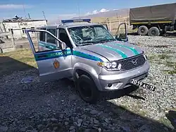 техника ФСБ в Гегаркунике, обстрелянная ВС Азербайджана