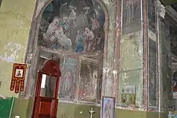 Фрагмент фресок холодной части церкви