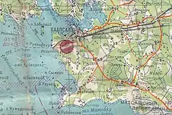 Аэродром Хаапсалу на лётной карте 1979 г.