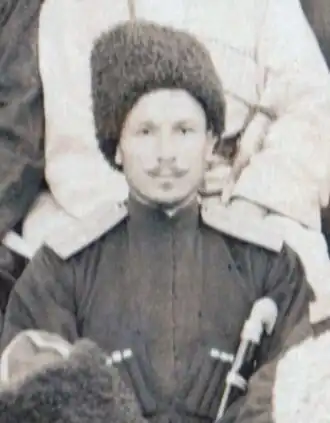 Сотник 1-го Кубанского казачьего пластунского батальона Хоранов Валентин Захарович. 1916