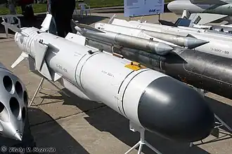 Противокорабельная ракета Х-35Э.Крыло в сложенном состоянии. МАКС-2009