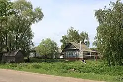 Центральная улица в Хирино, жилые дома