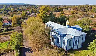 Вид на село и Ильинскую церковь