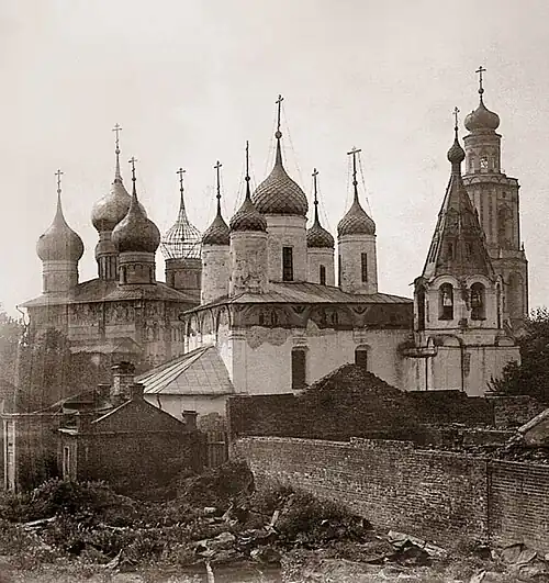 Храм в советское время.Вид с Ильинско-Тихоновской церкви