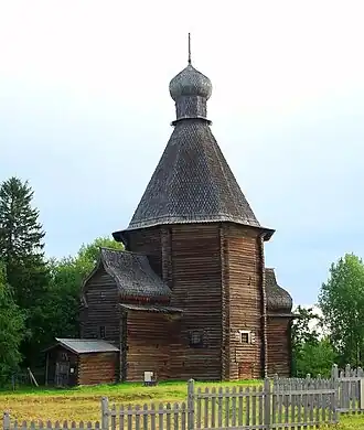Никольская церковь в Лявле (Архангельская обл.). 1580-е гг. Старейший сохранившийся шатровый храм