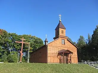 Церковь святой Параскевы Пятницы в Берштах в 2017 году