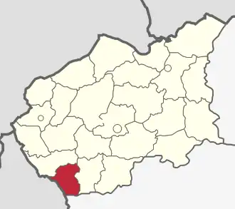 Цехановецкий район на карте