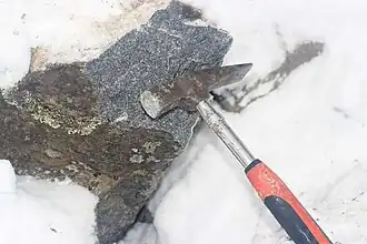 Габброиды, которыми сложен массив горы