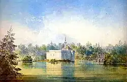 Шарлемань И. Турецкая баня, акварель. 1856